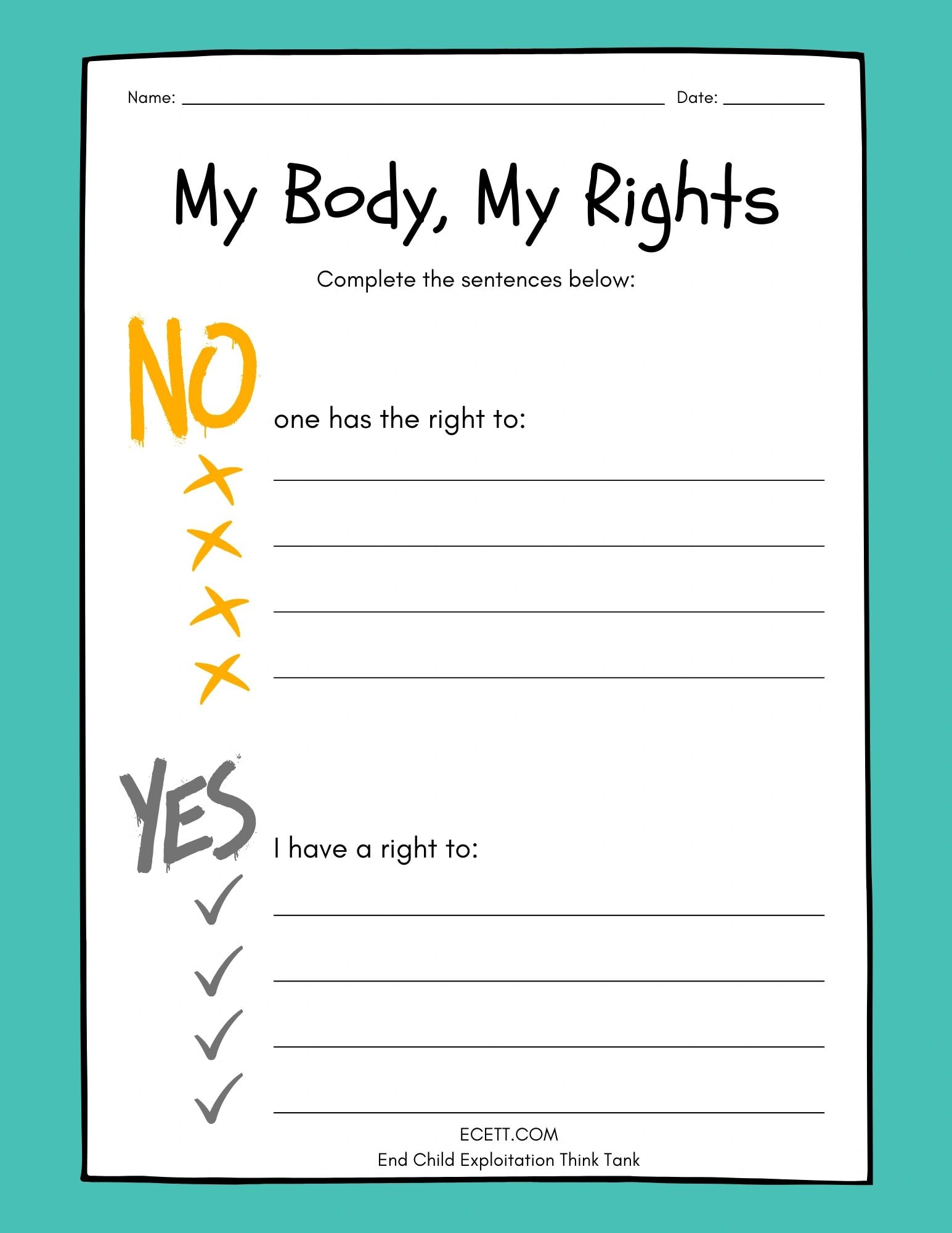 My Body My Rights – ECETT